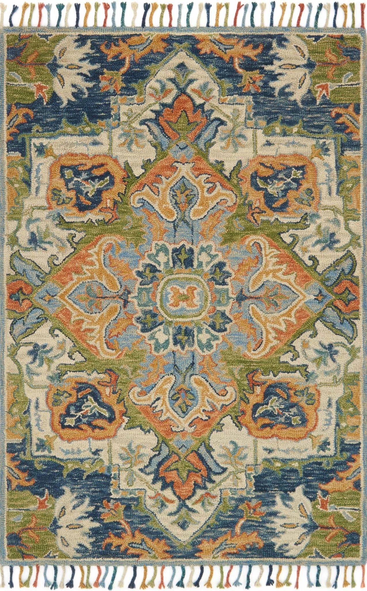 Loloi Zharah Blue / Multi 7'-9" x 9'-9" - Image 0