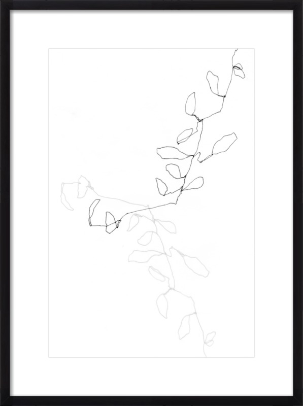 Eucalyptus 1, 20" x 28" Print with Black Wood, frame width 0.75", depth 1.25" - Image 0