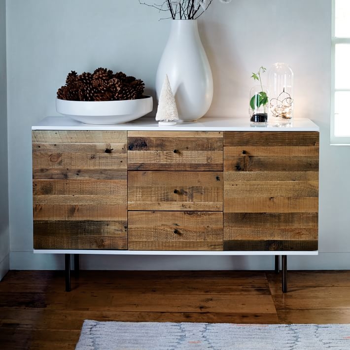 Reclaimed Wood + Lacquer Buffet - Image 2