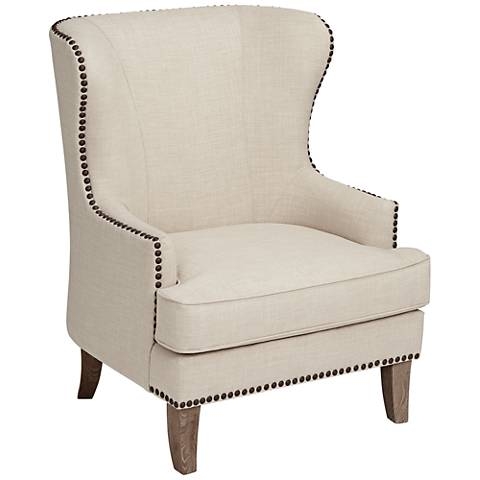 Julie Colony Linen Upholstered Accent Chair - Image 0