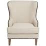 Julie Colony Linen Upholstered Accent Chair - Image 1