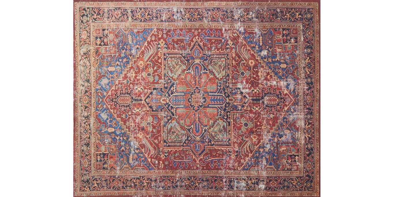LF-09 MH RED/BLUE 7'6" x 9'6" Rug - Image 0