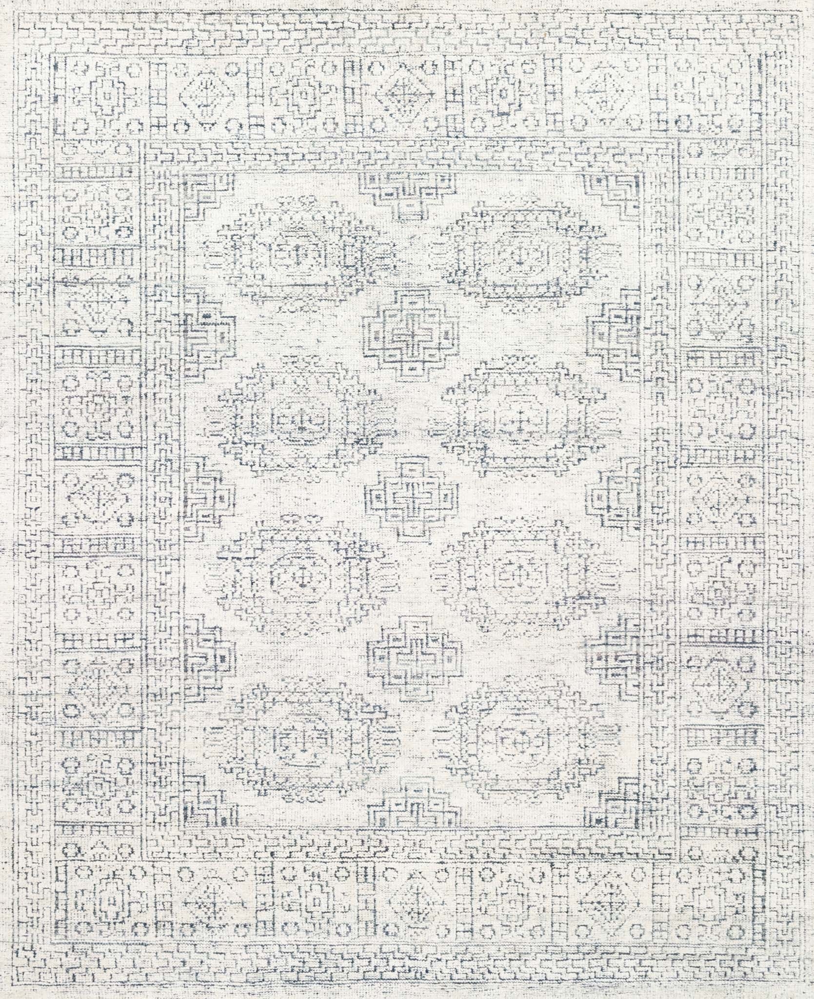 Loloi Vestige White / Indigo 6'-0" x 9'-0" - Image 0