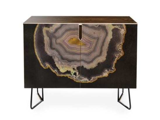 BLACK AND GOLD AGATE Credenza By Emanuela Carratoni - Image 0