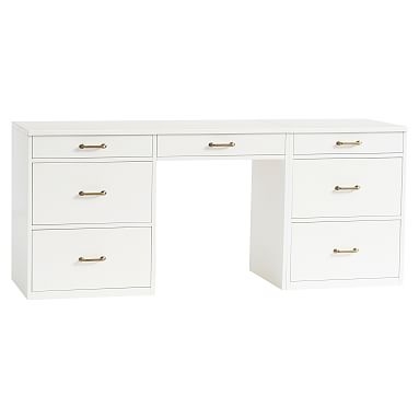 Waverly Desk + Chest Set, Water-Based Simply White - Image 0