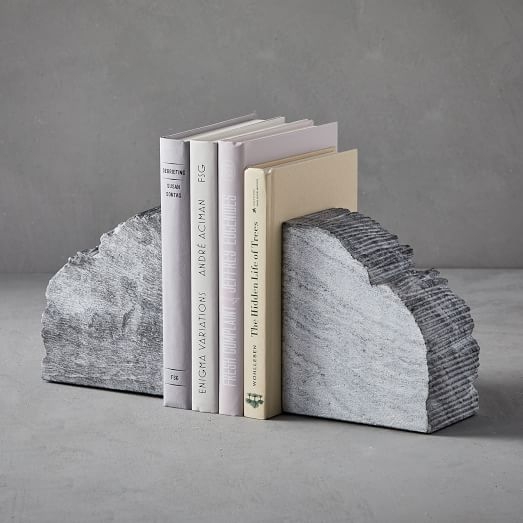 Rough Cut Stone Bookends, set of 2 - Image 0