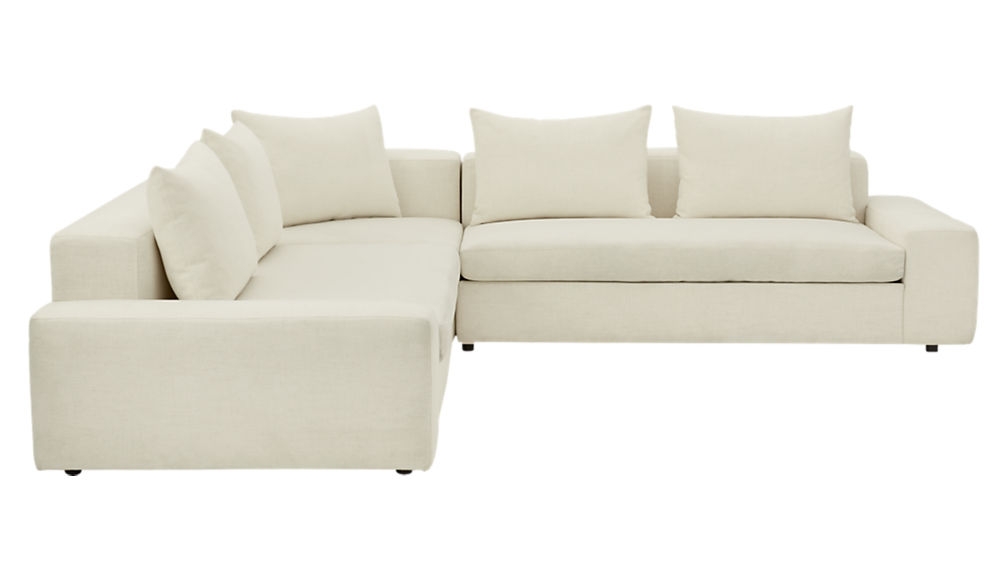 arlo 3-piece iron snow wide arm sectional sofa - Image 1
