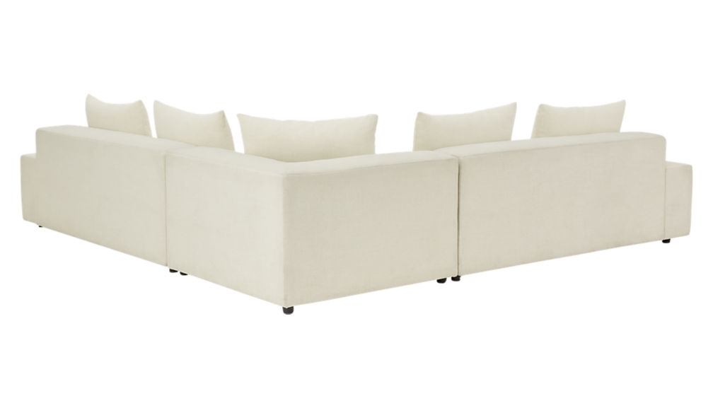 arlo 3-piece iron snow wide arm sectional sofa - Image 2