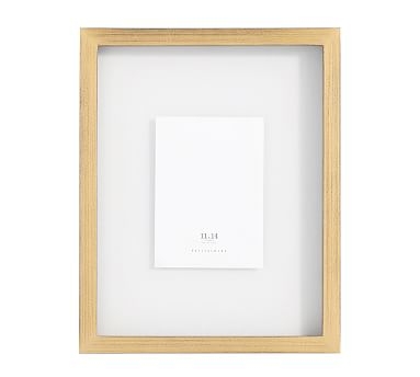 Floating Wood Gallery Frame, Gold - 11X14 - Image 1