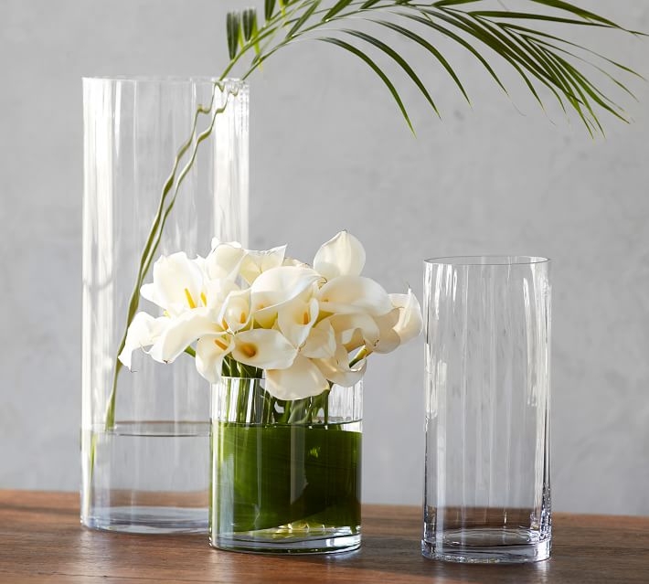 Fluted Glass Vase - Bowl - Image 1