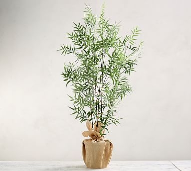 Faux Bamboo Tree, Green - Large - Image 0