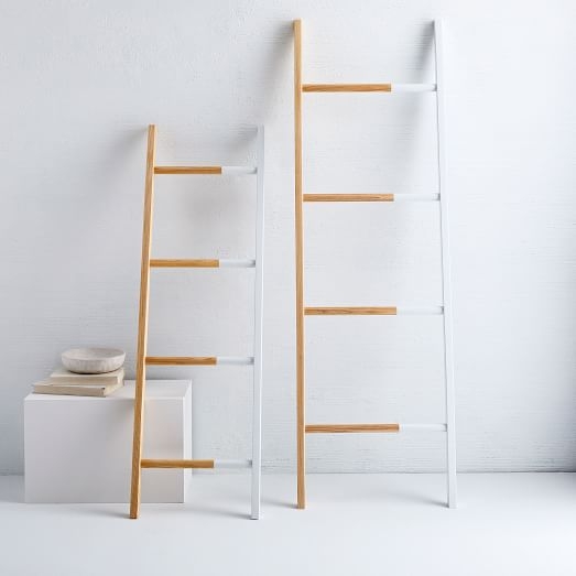 Solid Manufacturing Co. Decorative Found Ladder, Large, White - Image 1