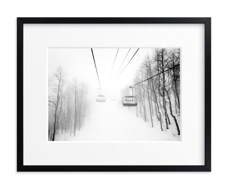 winter upon us - Rich Black Wood Frame - Matted - 14" x 11" - Image 0