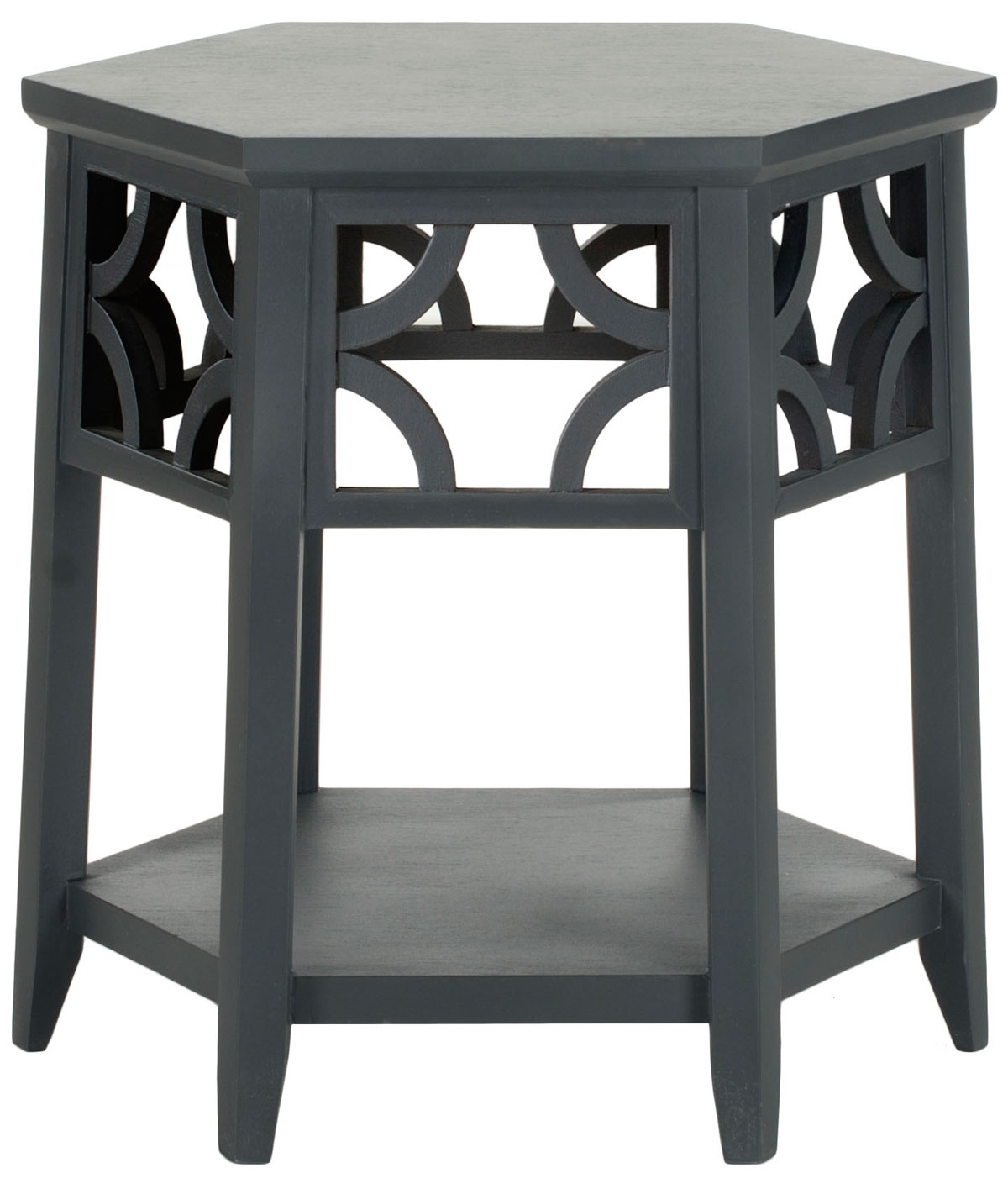 Connr Hexagon End Table - Charcoal Grey - Arlo Home - Image 0