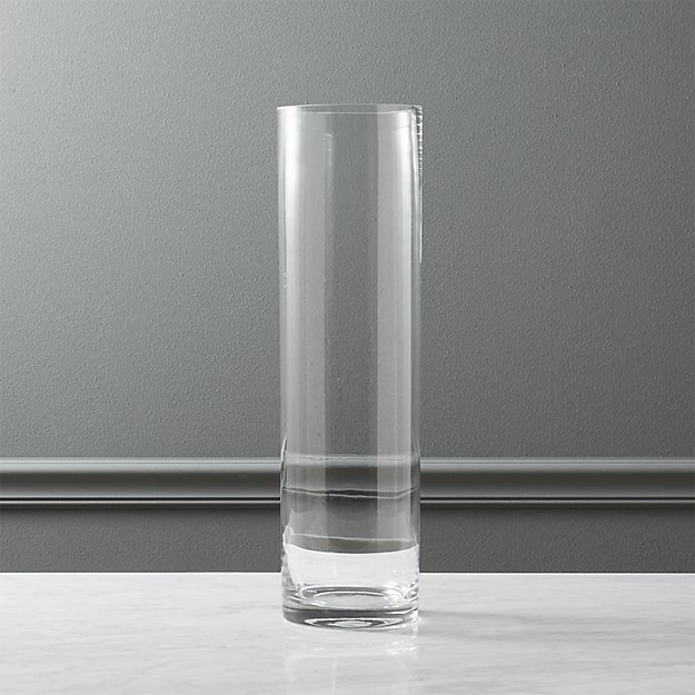 clear cylinder vase 19.5" - Image 0