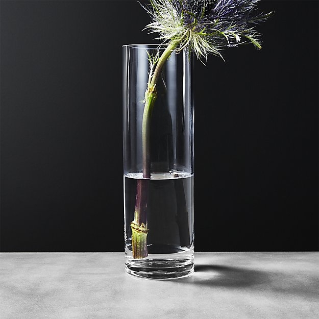 clear cylinder vase 19.5" - Image 1