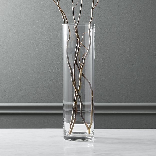 clear cylinder vase 19.5" - Image 2