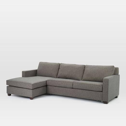 Henry® 2-Piece Pull-Down Full Sleeper Sectional w/ Storage: Left Arm Storage Chaise + Right Arm Sofa Sleeper - Image 0