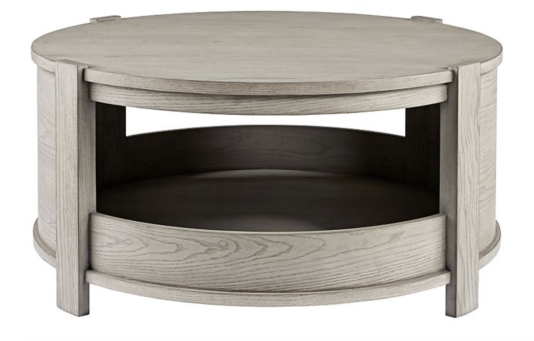Rotunda Grey Stain Kids Table with Storage - Image 0