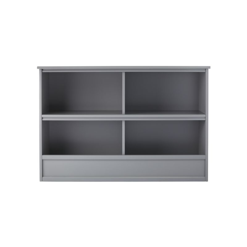 Horizon Wide Grey Bookcase - Image 3