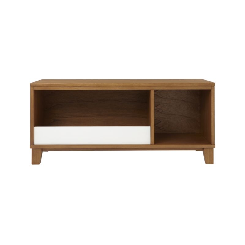 District Stackable 2-Cube Wood Bookcase - Image 1