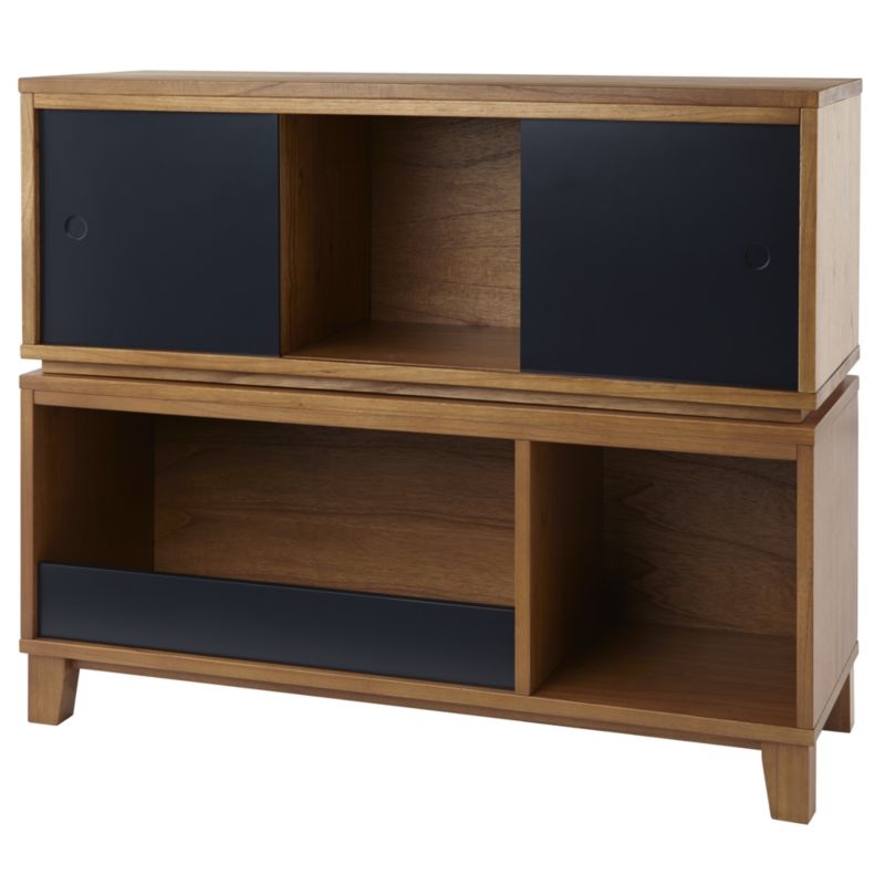 District Stackable 2-Cube Wood Bookcase - Image 5