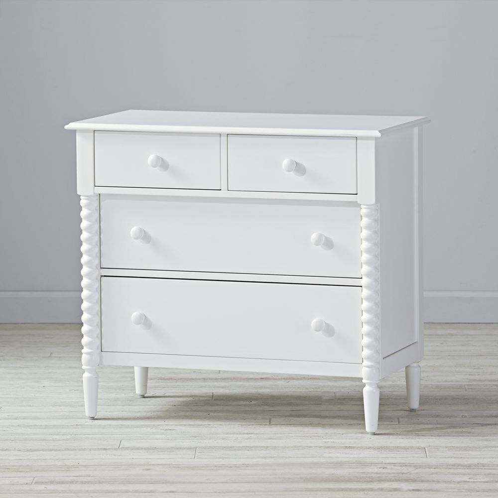 Kids Jenny Lind 4-Drawer White Dresser - BACK IN STOCK APRIL 2022 - Image 0