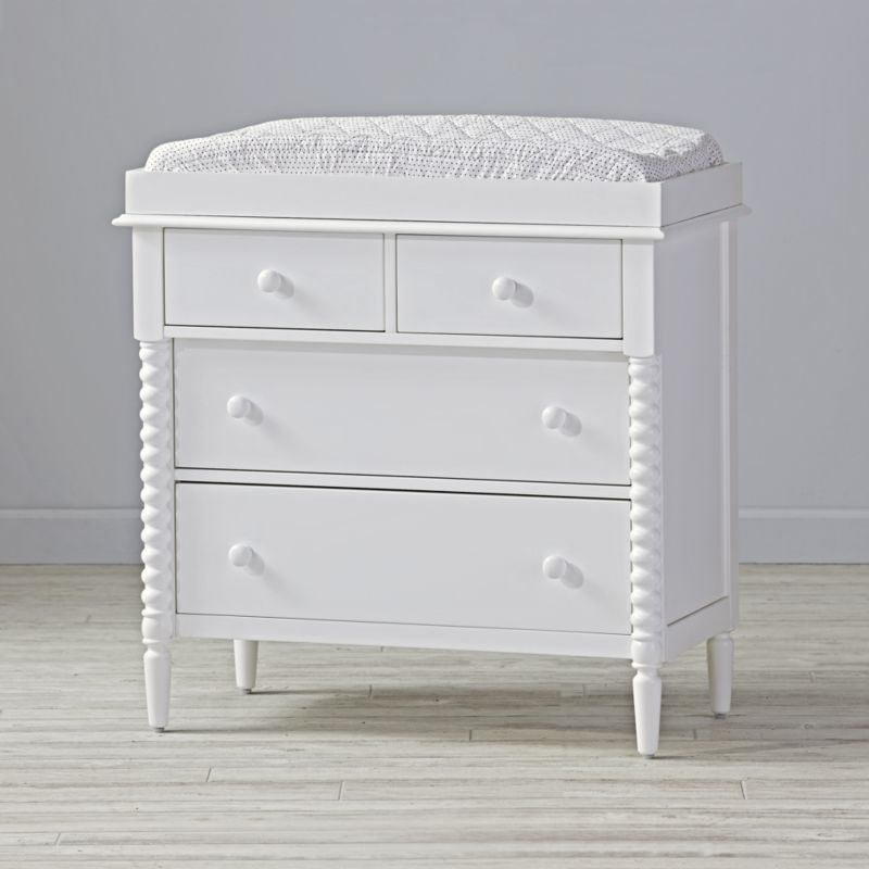 Kids Jenny Lind 4-Drawer White Dresser - BACK IN STOCK APRIL 2022 - Image 1