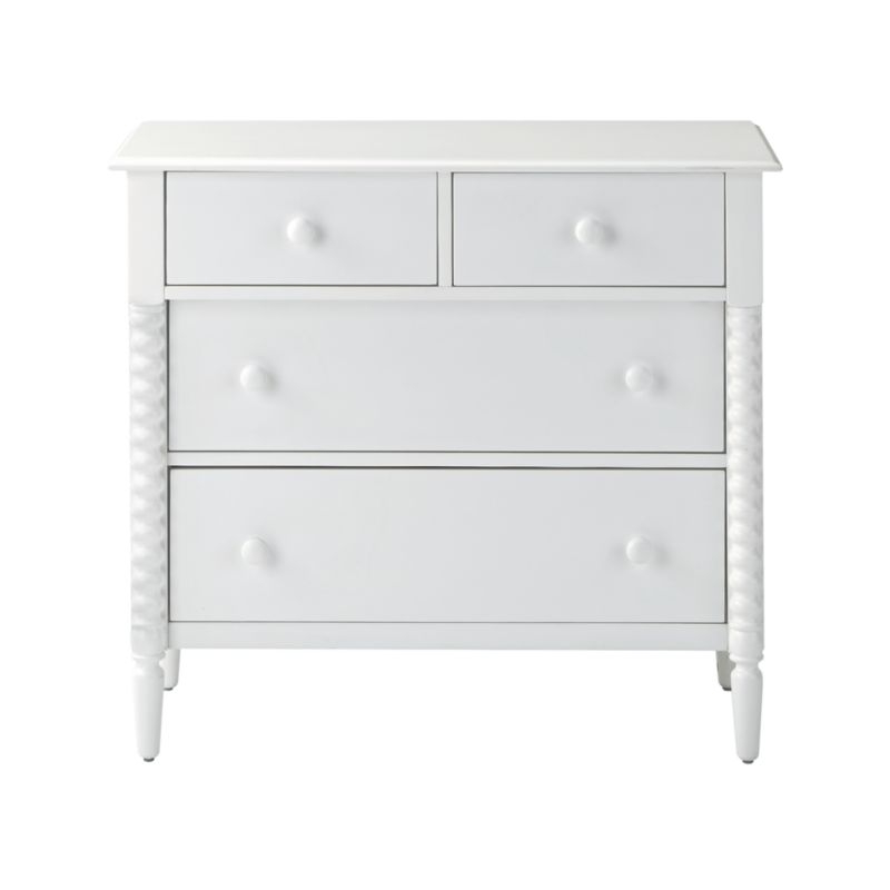 Kids Jenny Lind 4-Drawer White Dresser - BACK IN STOCK APRIL 2022 - Image 3