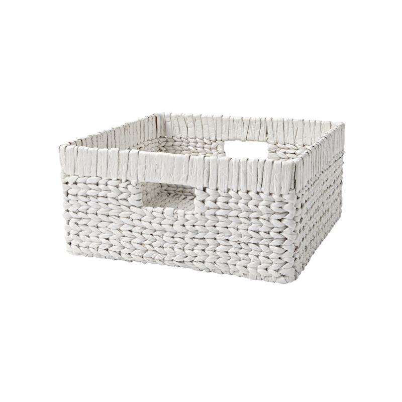 Large Natural Wicker Changing Table Basket with Handles - Image 3
