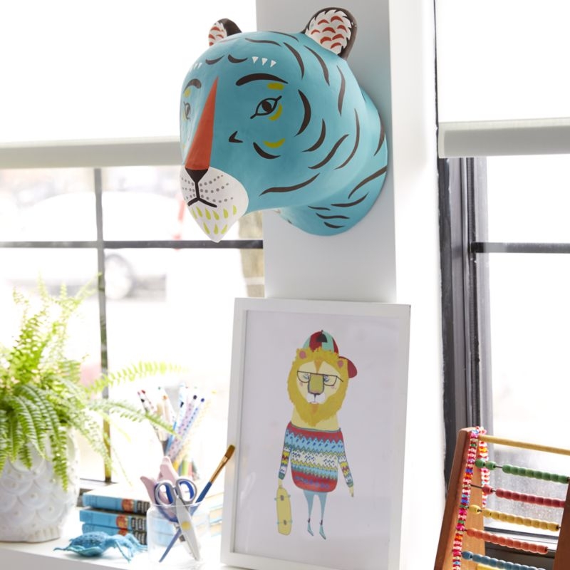 Paper Mache Tiger Head - Image 1