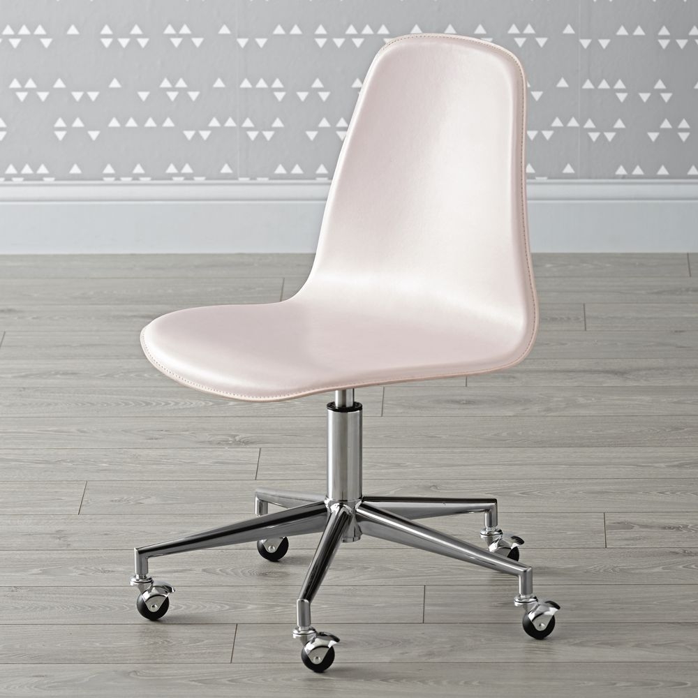 Kids Class Act Pink and Silver Desk Chair - Image 0