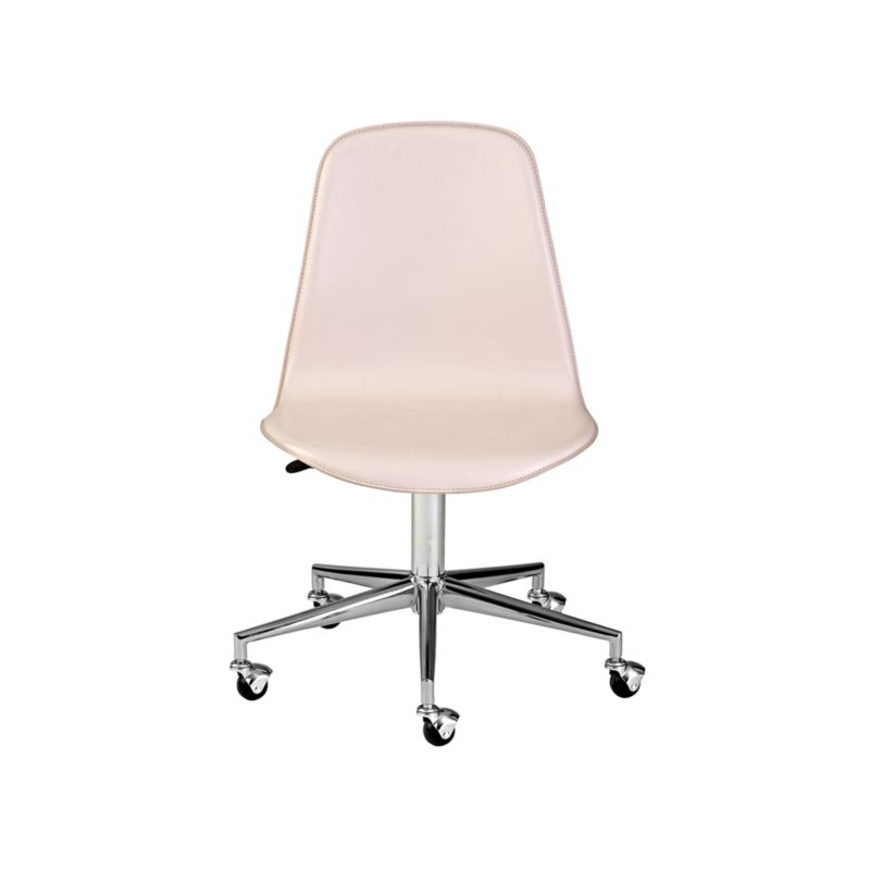 Kids Class Act Pink and Silver Desk Chair - Image 2
