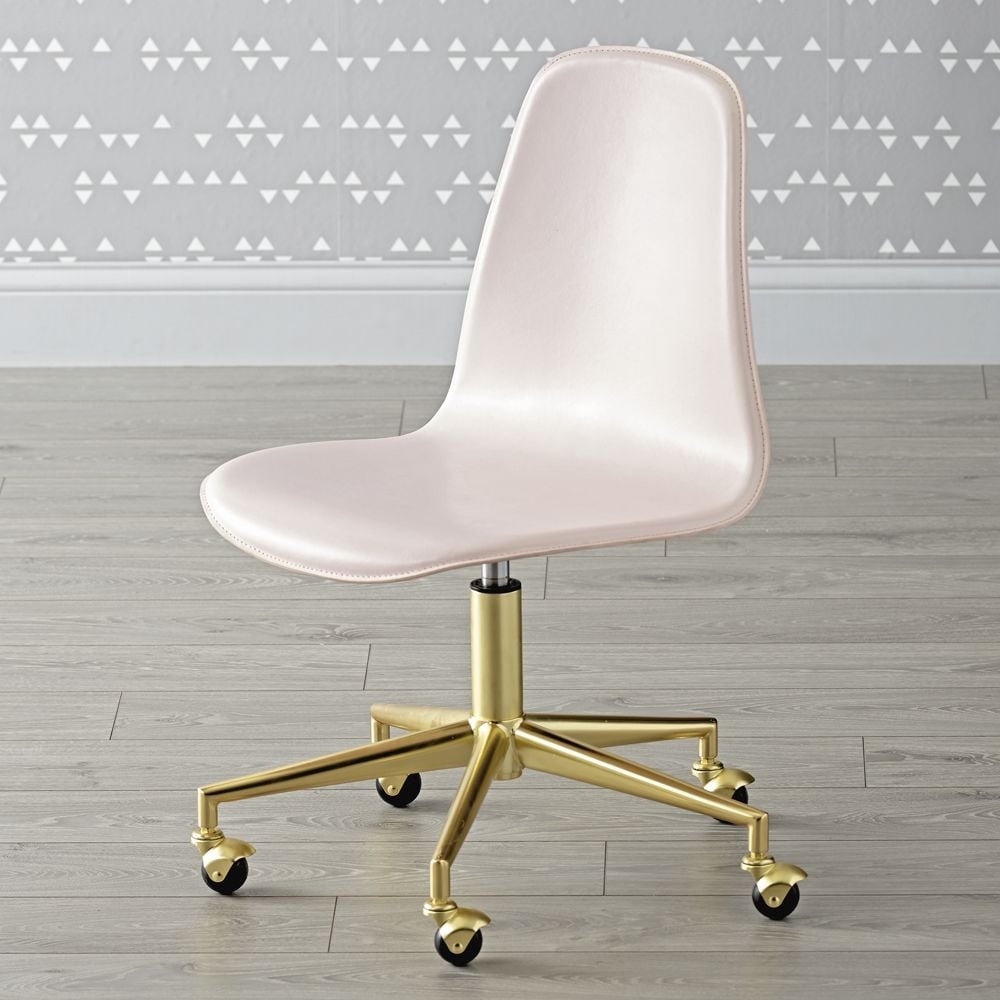 Kids Class Act Pink and Gold Desk Chair - Image 0