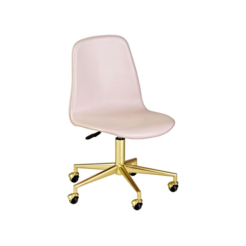 Kids Class Act Pink and Gold Desk Chair - Image 2