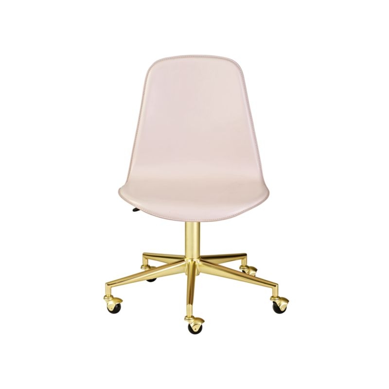 Kids Class Act Pink and Gold Desk Chair - Image 3