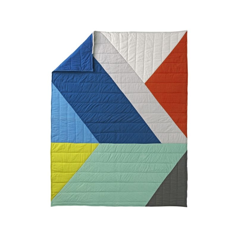 Full-Queen Color Block Quilt - Image 2
