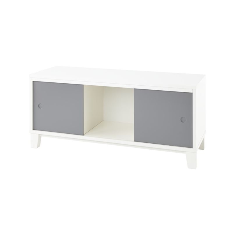 District Stackable 2-Cube Warm White Wood Bookcase - Image 6