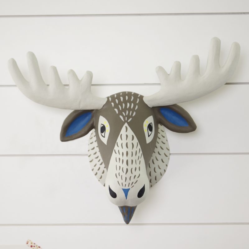 Paper Mache Moose Head - Image 1