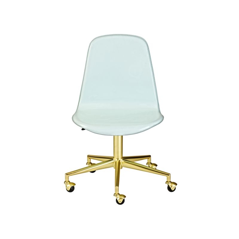 Kids Class Act Mint and Gold Desk Chair - Image 3