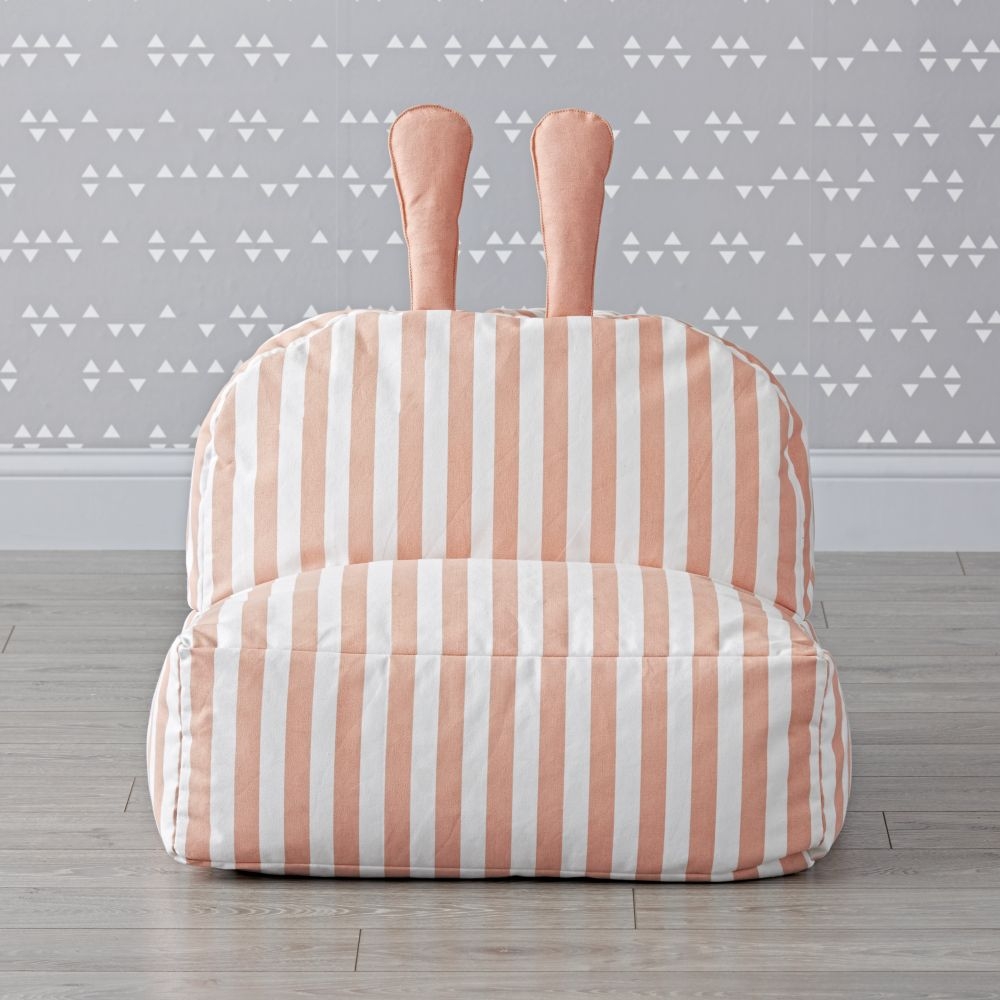 Striped Bunny Bean Bag Chair - Image 0