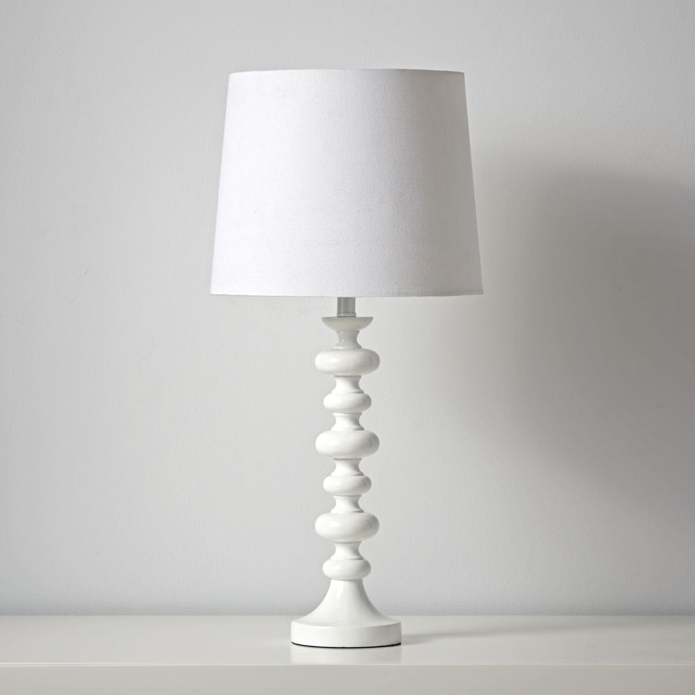 Jenny Lind White Table Lamp - Image 0