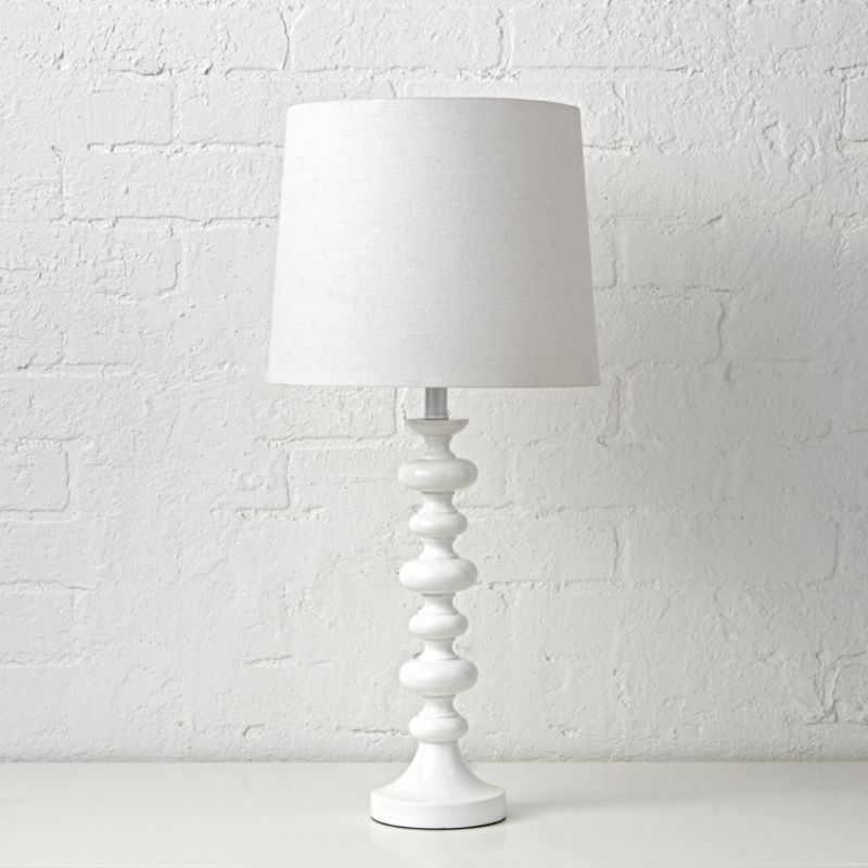 Jenny Lind White Table Lamp - Image 1