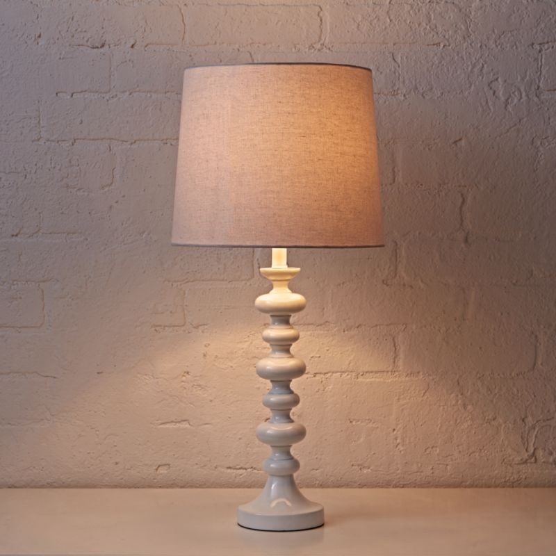 Jenny Lind White Table Lamp - Image 2