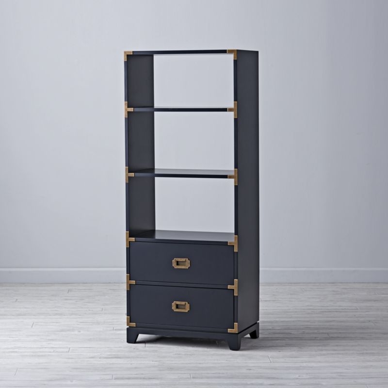 Navy Campaign Bookcase - Image 3