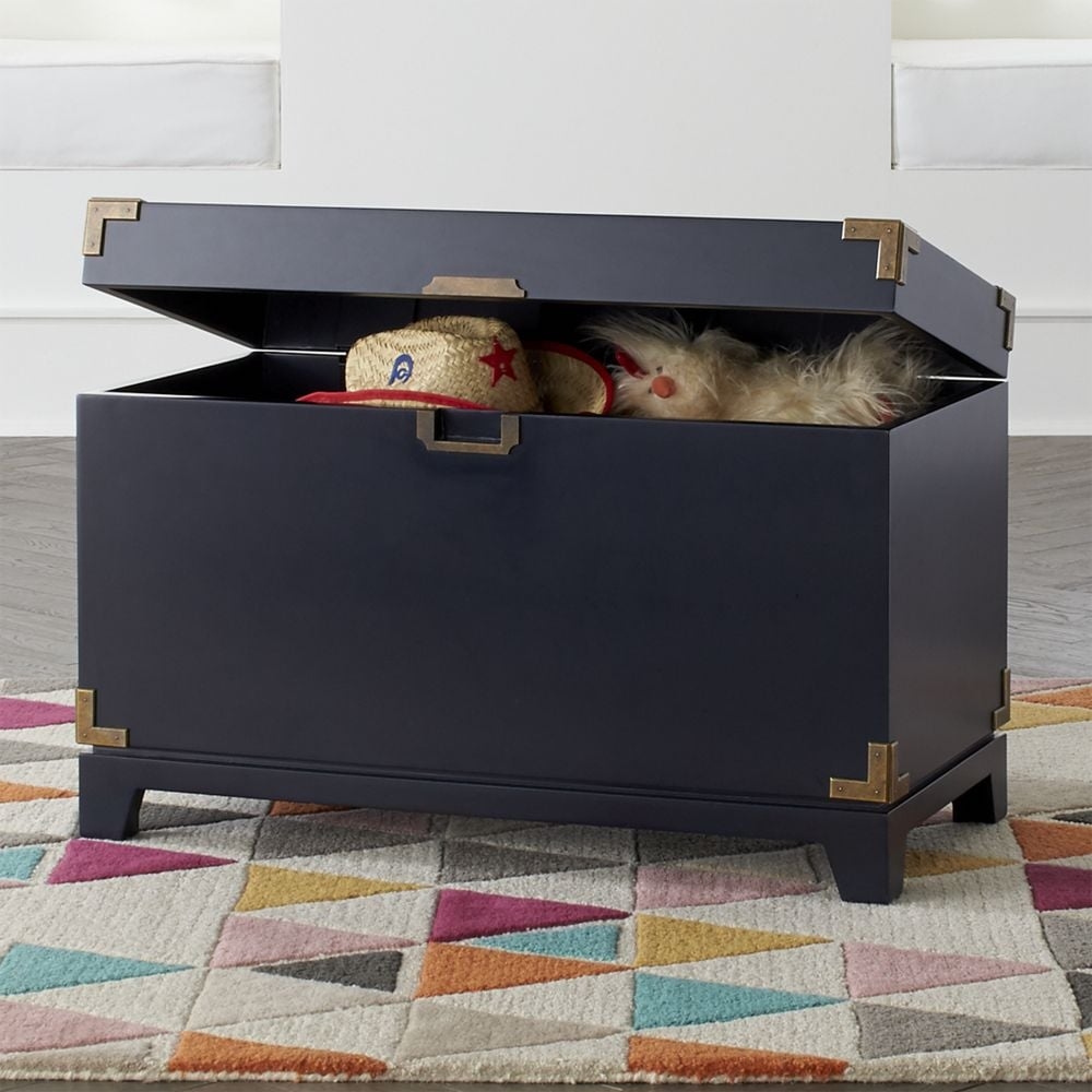 Navy Blue Campaign Toy Box - Image 0