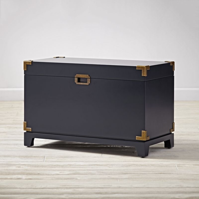 Navy Blue Campaign Toy Box - Image 1