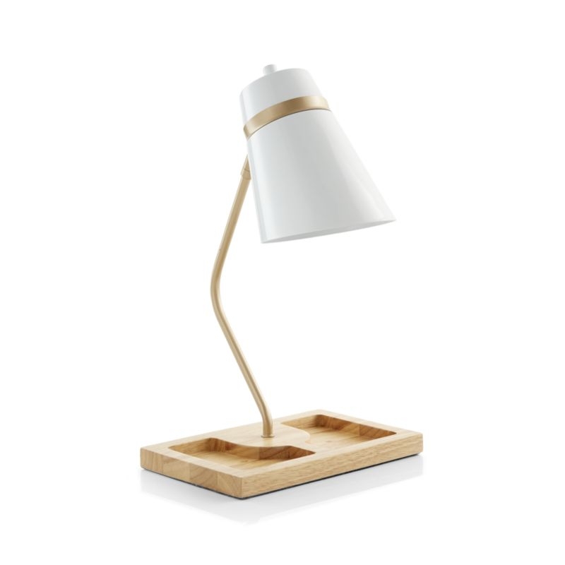 White Organizer Desk Lamp - Image 2