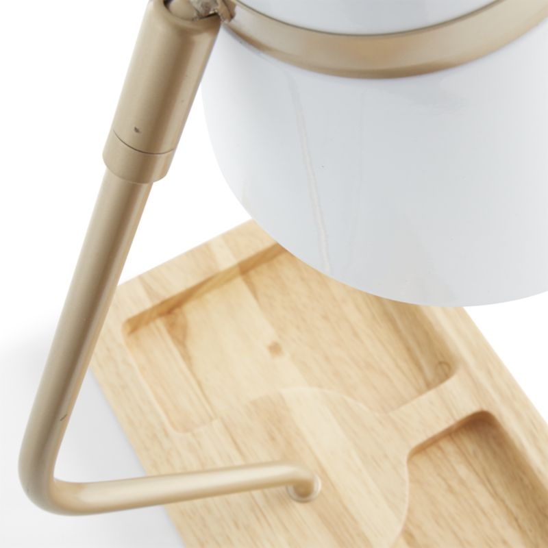 White Organizer Desk Lamp - Image 5