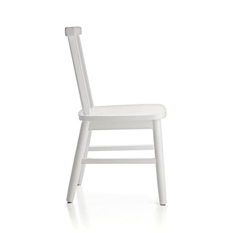 Shore White Wood Kids Play Chair - Image 3